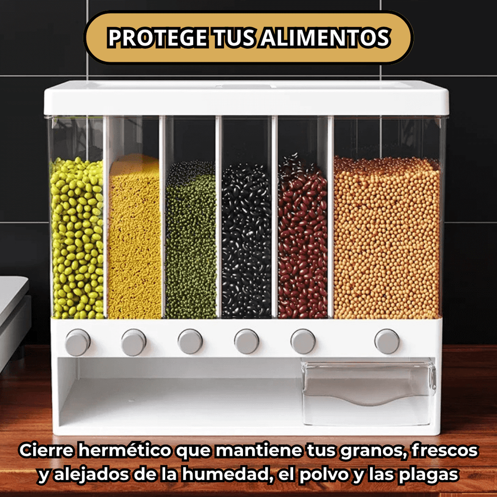 Dispensador de Alimentos Secos 6 en 1
