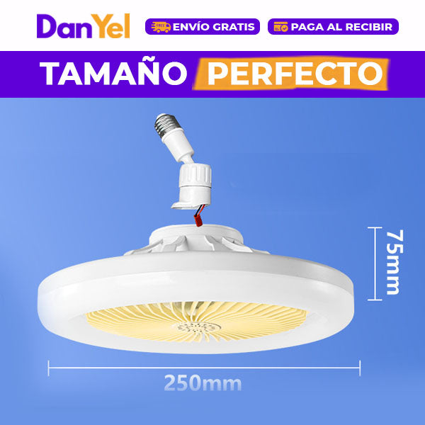 Abanico con Luz LED y Aromatizante
