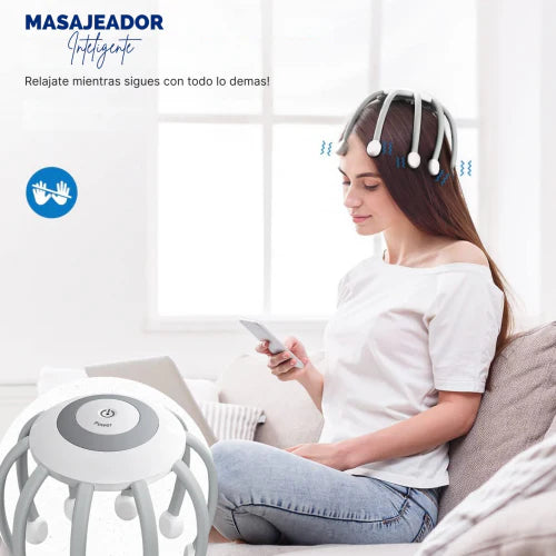 Masajeador Inalámbrico Inteligente para la Cabeza