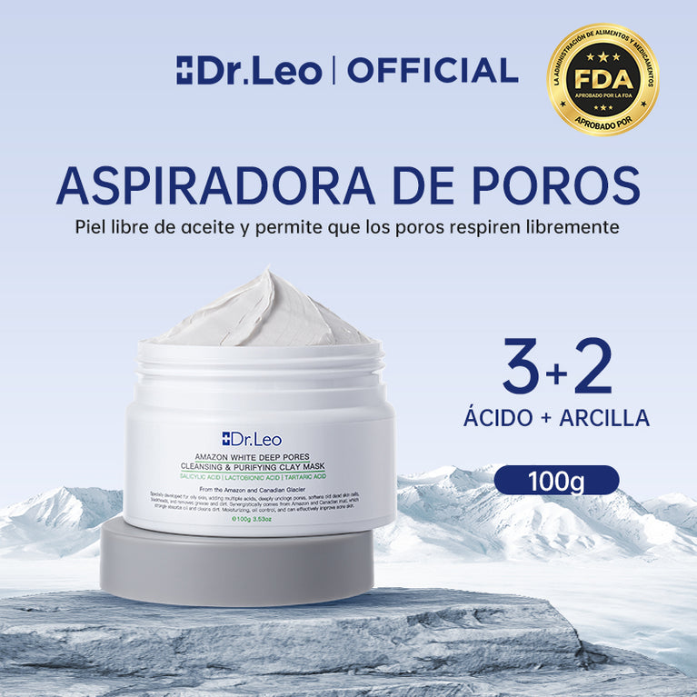 Mascarilla de Arcilla | 3 Ácidos para Limpieza Profunda de Poros