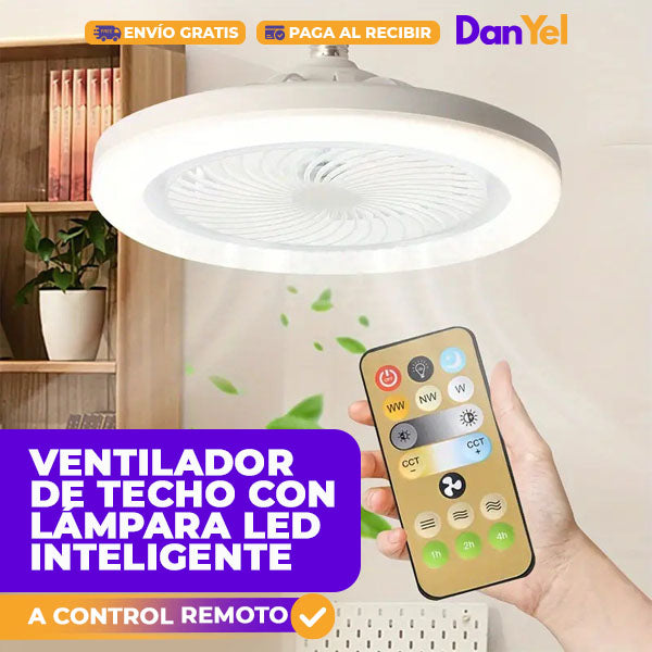 Abanico con Luz LED y Aromatizante