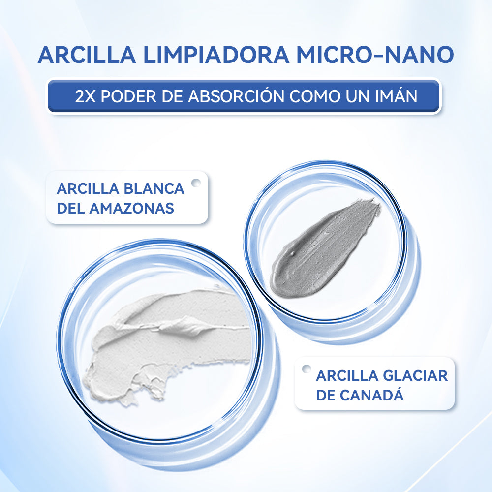 Mascarilla de Arcilla | 3 Ácidos para Limpieza Profunda de Poros