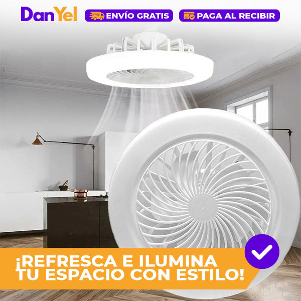 Abanico con Luz LED y Aromatizante