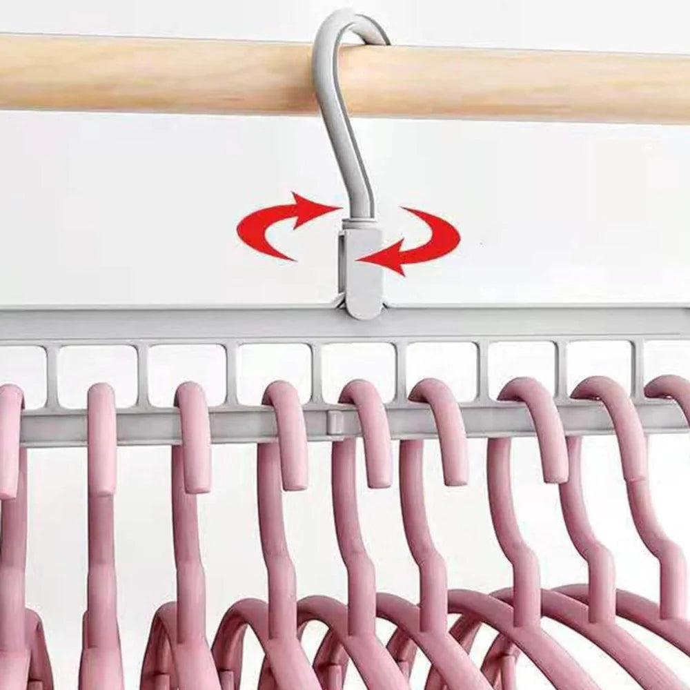 Perchas Plásticas Múltiples | 8 Divisiones