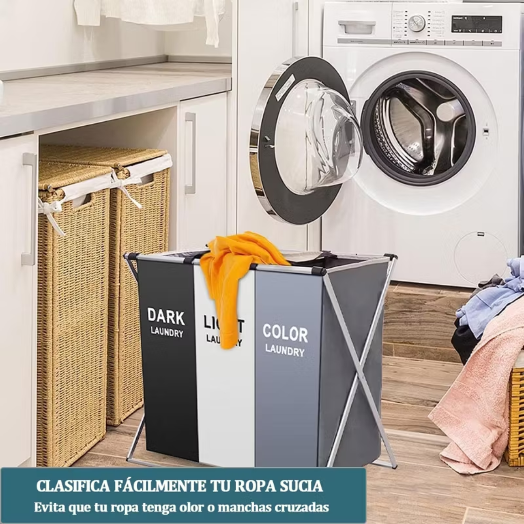 Cesta de Ropa Sucia | 3 Divisiones