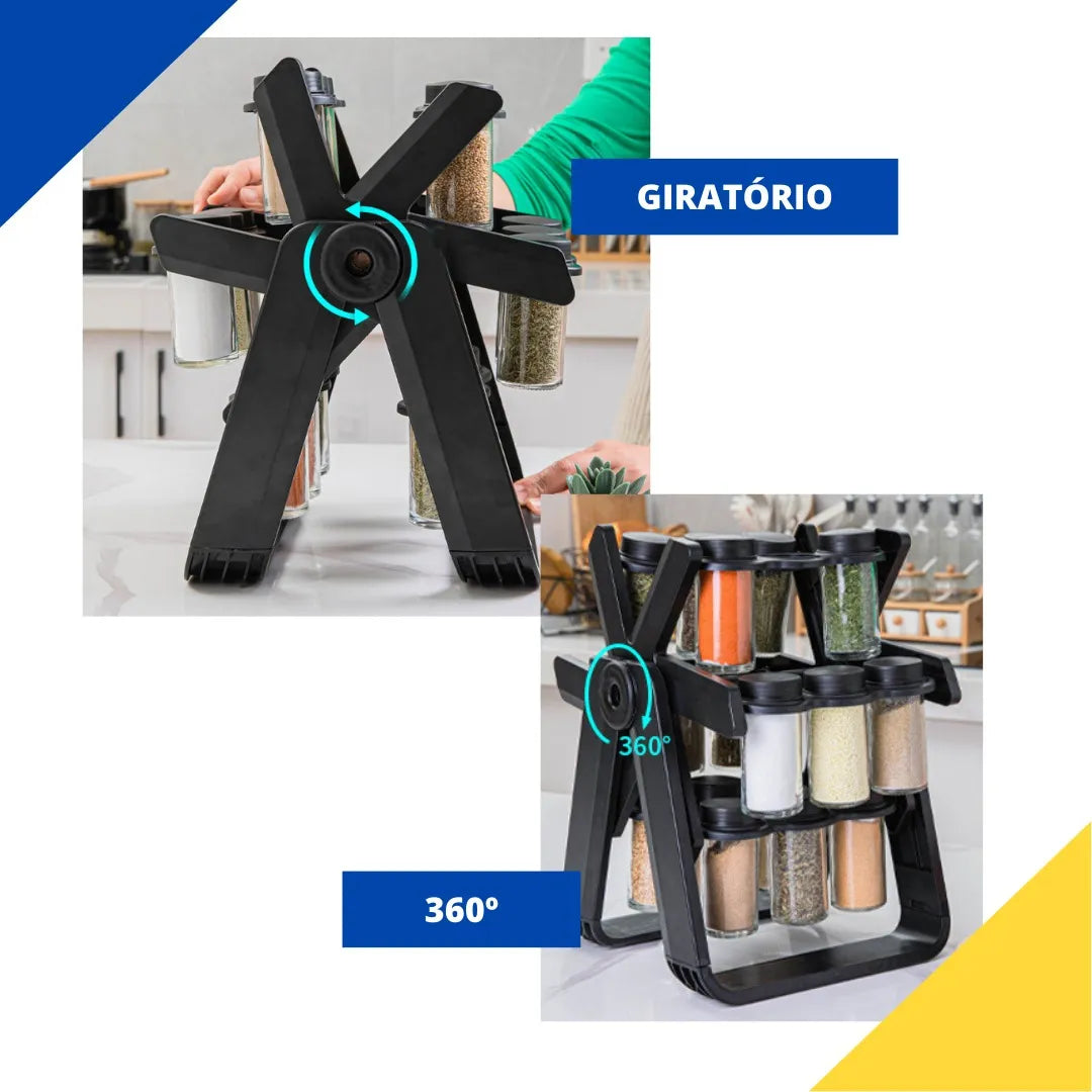 Organizador Giratorio de Especias | 18 Tarros