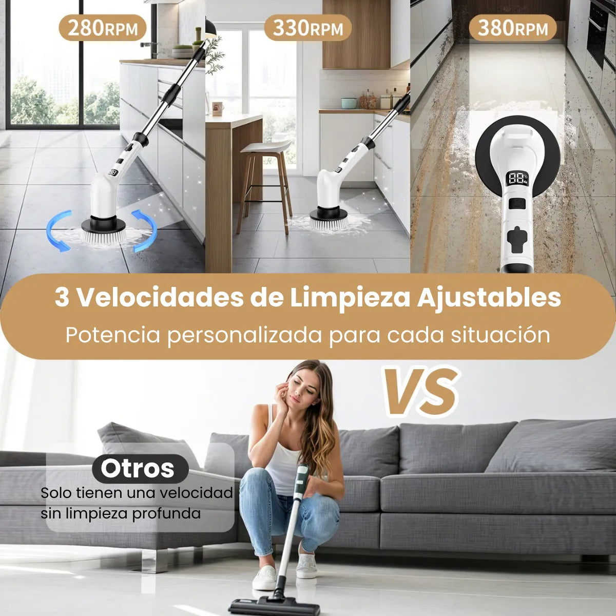 Cepillo Eléctrico de Limpieza Turbo