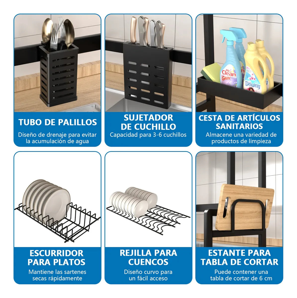 Escurridor de Plato Doble con Tapa