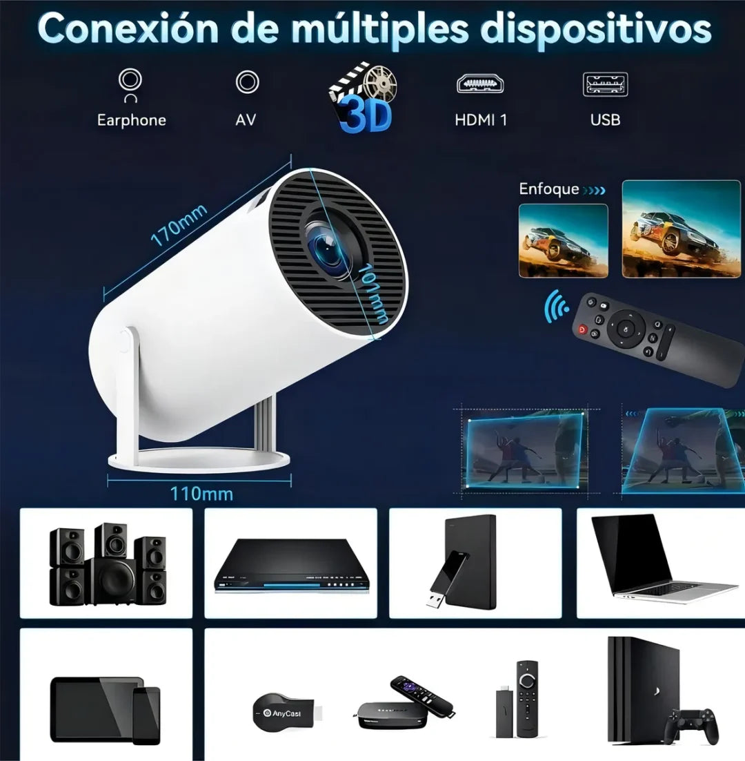 Mini Proyector HY300 ULTRA HD