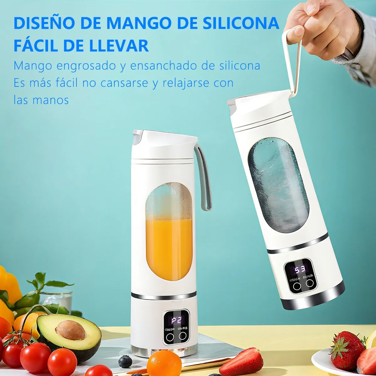 Exprimidora y Licuadora Portátil | Jugos al Instante