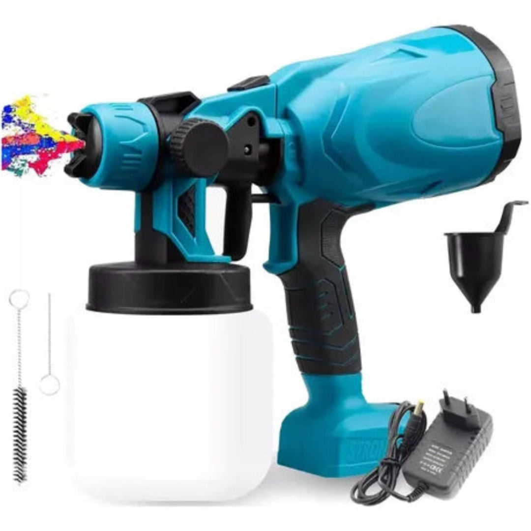 Pistola Rociadora de Pintura Inalámbrica | 2 Baterías 48V