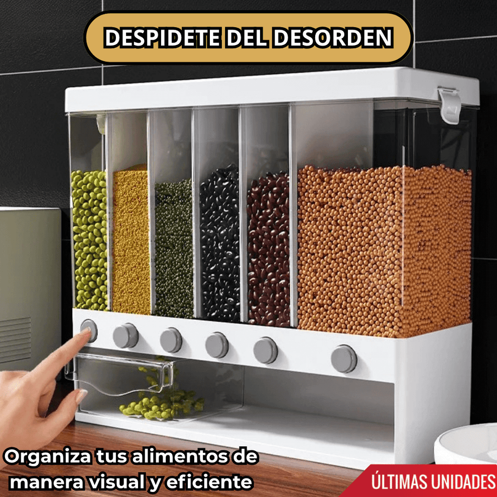 Dispensador de Alimentos Secos 6 en 1