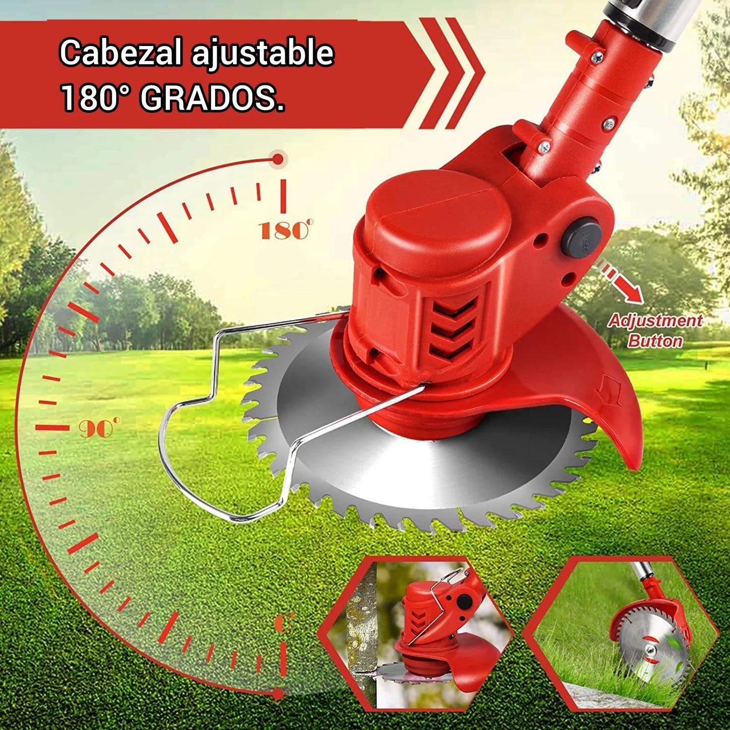 Corta Césped Inalámbrico Plegable