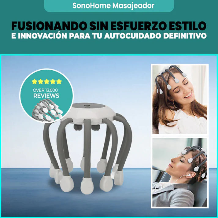 Masajeador Inalámbrico Inteligente para la Cabeza