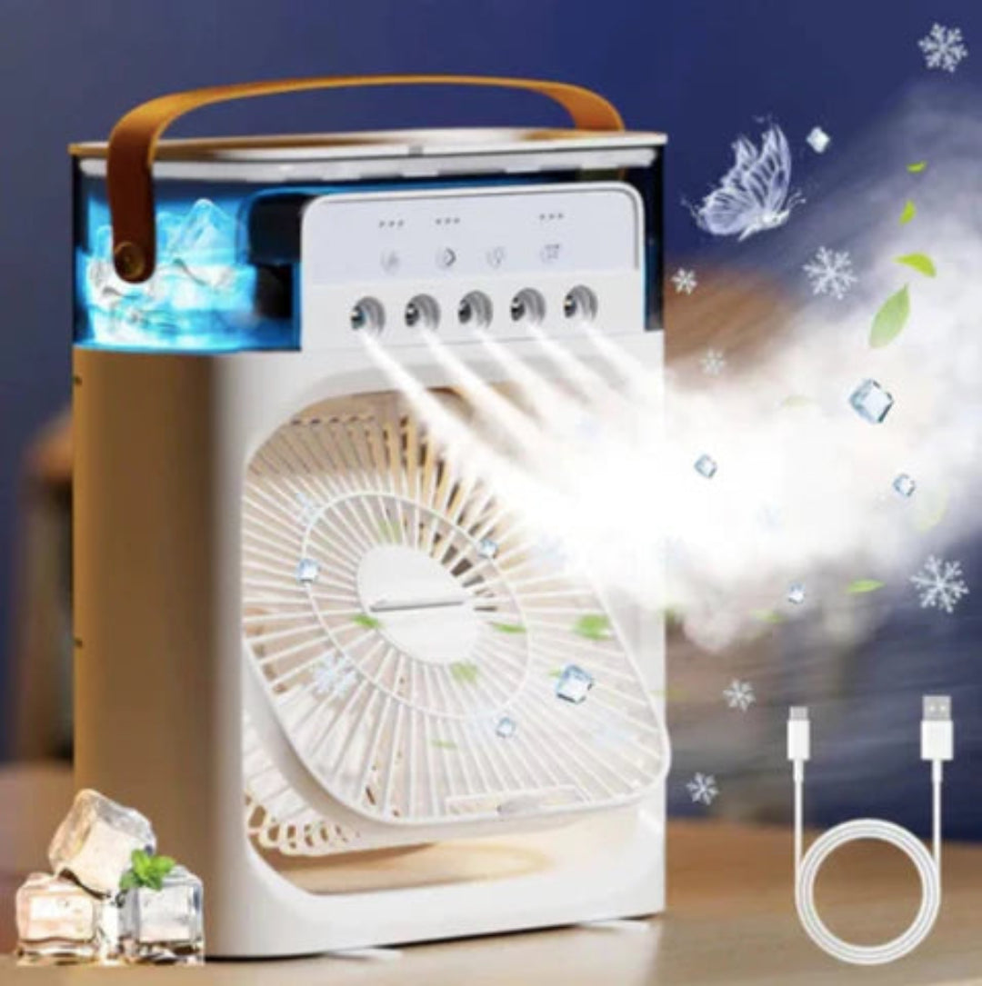 Mini Ventilador con Humidificador