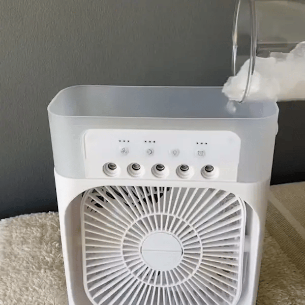 Mini Ventilador con Humidificador