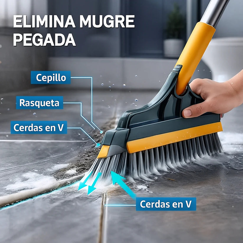 Escoba Multifuncional 3 en 1 | Limpieza Profunda en Segundos