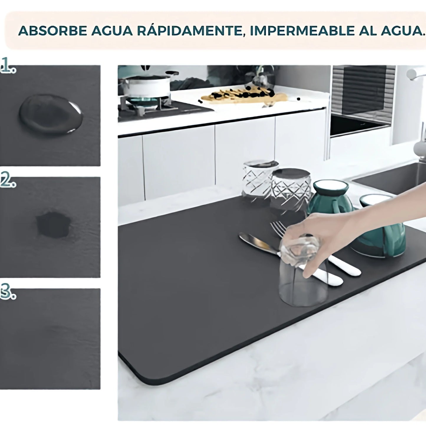 Alfombra para Platos Súper Absorbente