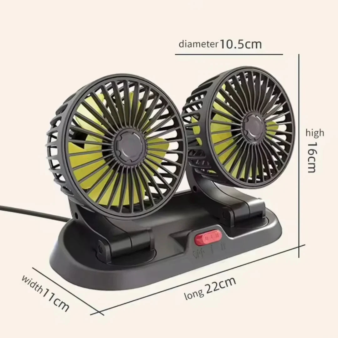 Ventilador Doble para Carro