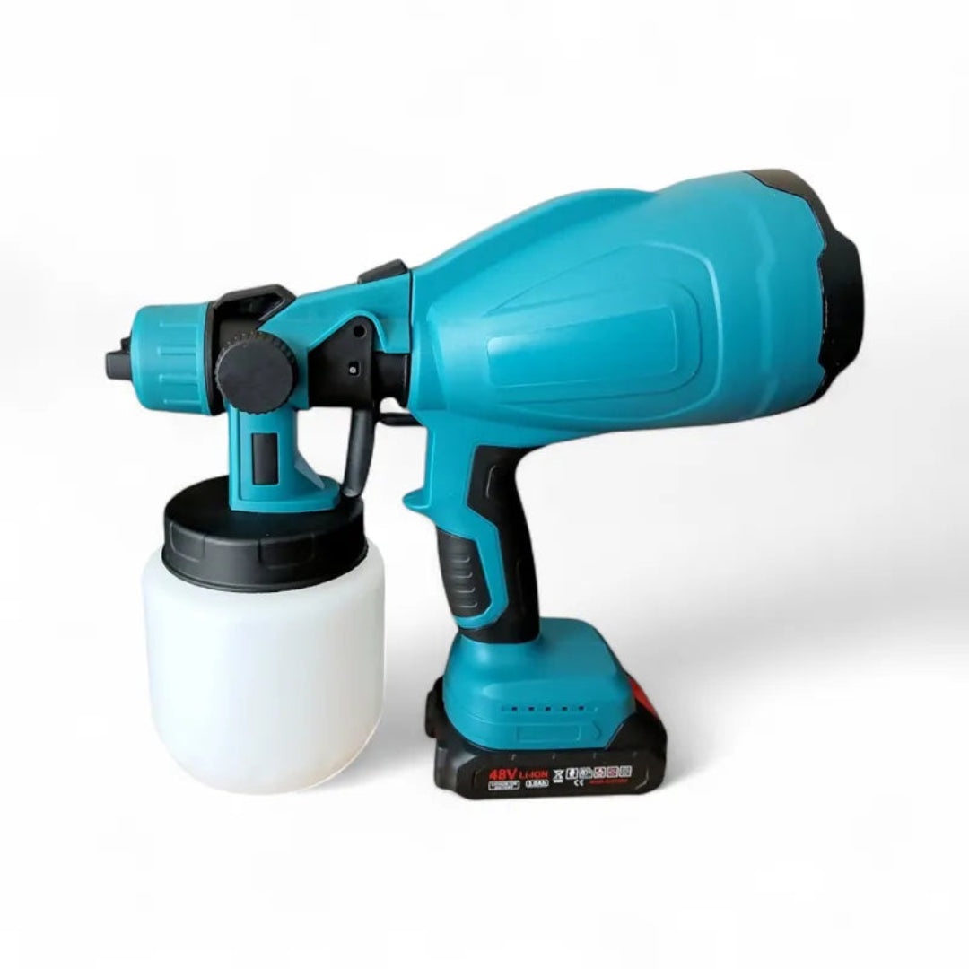 Pistola Rociadora de Pintura Inalámbrica | 2 Baterías 48V